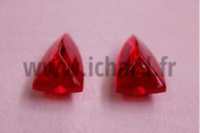 2 voyants phare rouge MARCHAL Citroen Traction